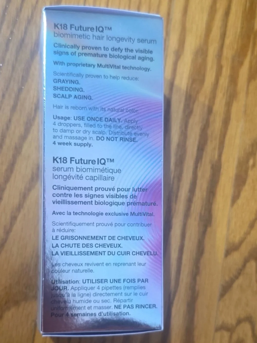 K18 FutureIQ Biomimetic Hair Longevity Serum Niacinamide Leave-In 90ml / 3oz